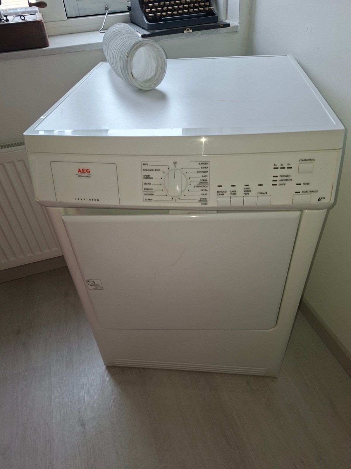AEG Lavatherm 6KG Luchtafvoer Wasdroger, Witgoed en Apparatuur, Ophalen, Wolprogramma, Gebruikt, Luchtafvoer