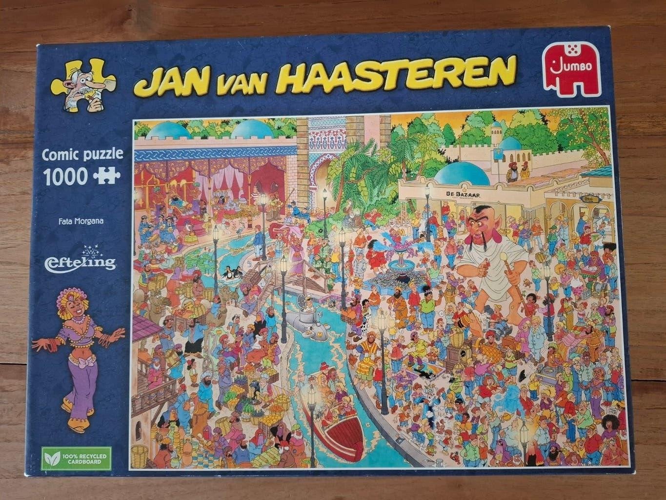 Jan van Haasteren puzzel: De Efteling 1000 stukjes compleet, Hobby en Vrije tijd, Denksport en Puzzels, Ophalen, 500 t/m 1500 stukjes