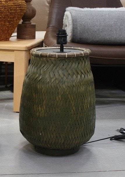 Mooie tafellamp lampvoet BINDU Light & Living rotan groen