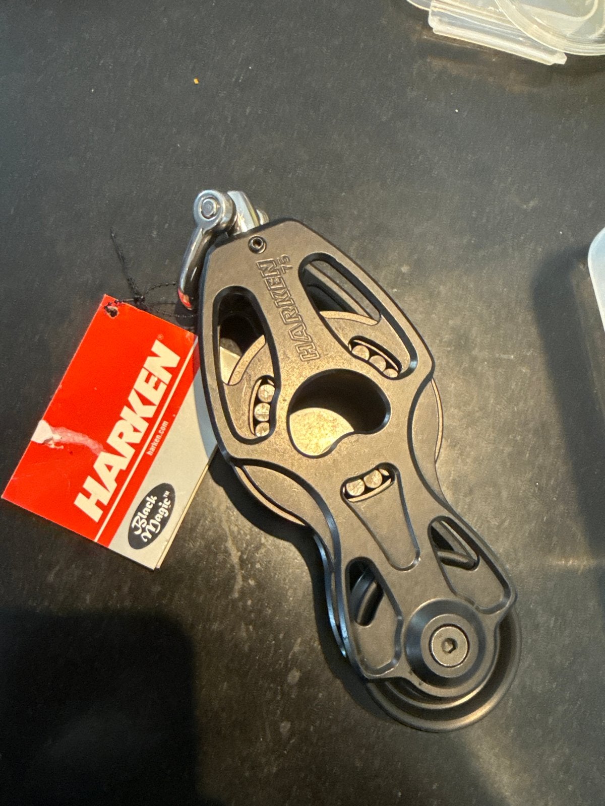 Harken 75mm Black Magic Air Block Viool, Watersport en Boten, Zeilen en Zeiltoebehoren, Ophalen of Verzenden, Nieuw, Toebehoren