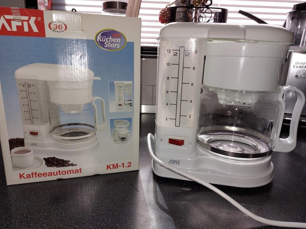 Koffiezetapparaat 1,2 liter, Witgoed en Apparatuur, Koffiezetapparaten, 10 kopjes of meer, Ophalen, Zo goed als nieuw, Koffiemachine