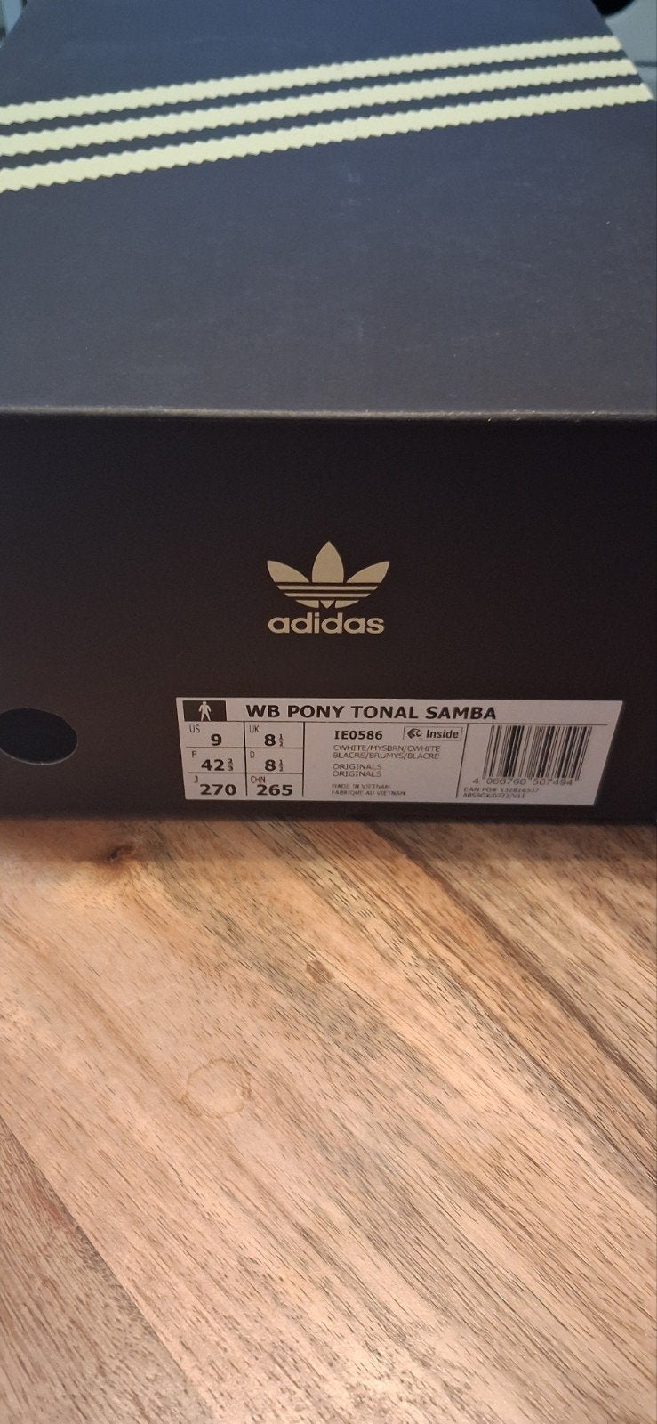 Adidas WB Pony Tonal Samba Sneakers - Maat 42 2/3, Kleding | Heren, Ophalen, Wit, Nieuw, Sneakers of Gympen
