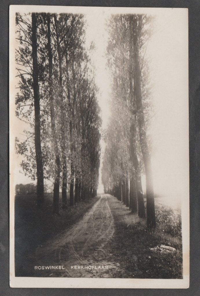 roswinkel kerkhoflaan fotokaart, Verzenden, Voor 1920, Gelopen, Groningen