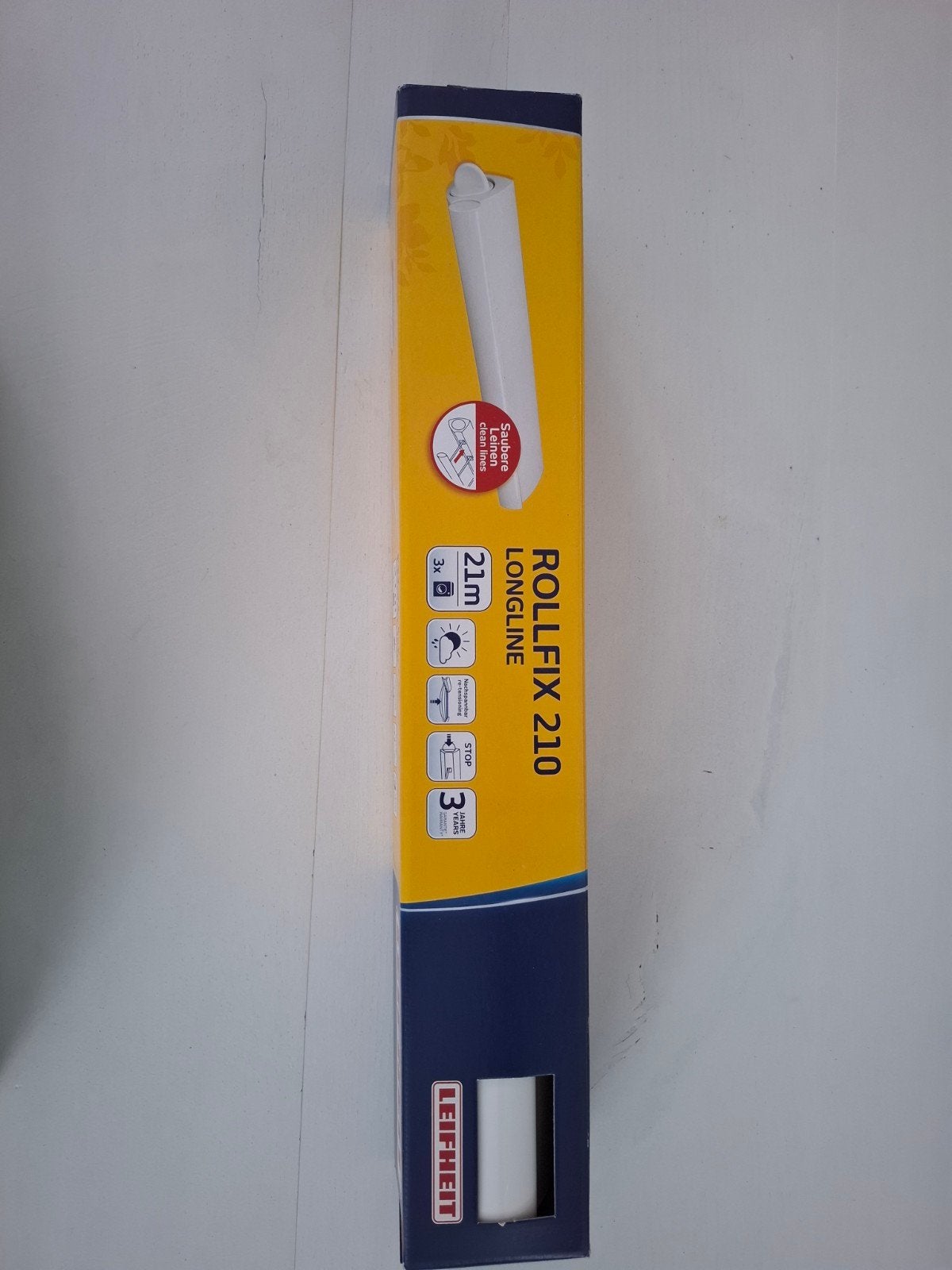 Leifheit Rollfix 210 Longline Wanddroogrek - Nieuw in doos!, Ophalen, Nieuw, Wasrek
