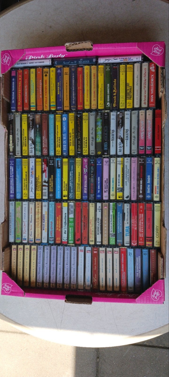 GROTE PARTIJ CASSETTEBANDJES 1513 STUKS IN GOEDE STAAT, Cd's en Dvd's, Cassettebandjes, Ophalen, Gebruikt, Pop, 2 t/m 25 bandjes