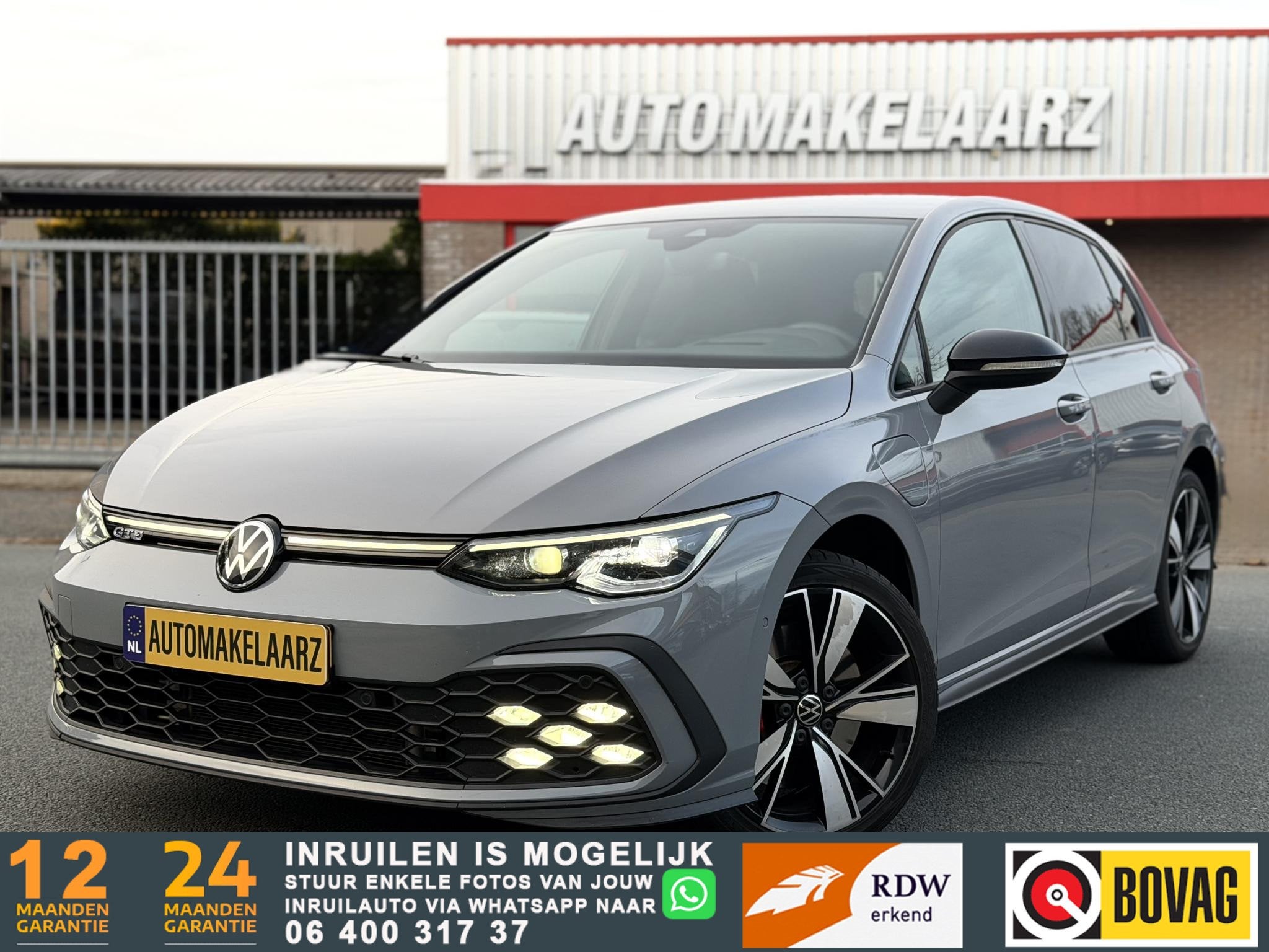 Volkswagen Golf 1.4 eHybrid GTE IQ LIGHT HUD LANE ACC DCC, Auto's, Dealer onderhouden, Gebruikt, 4 cilinders, Zilver of Grijs