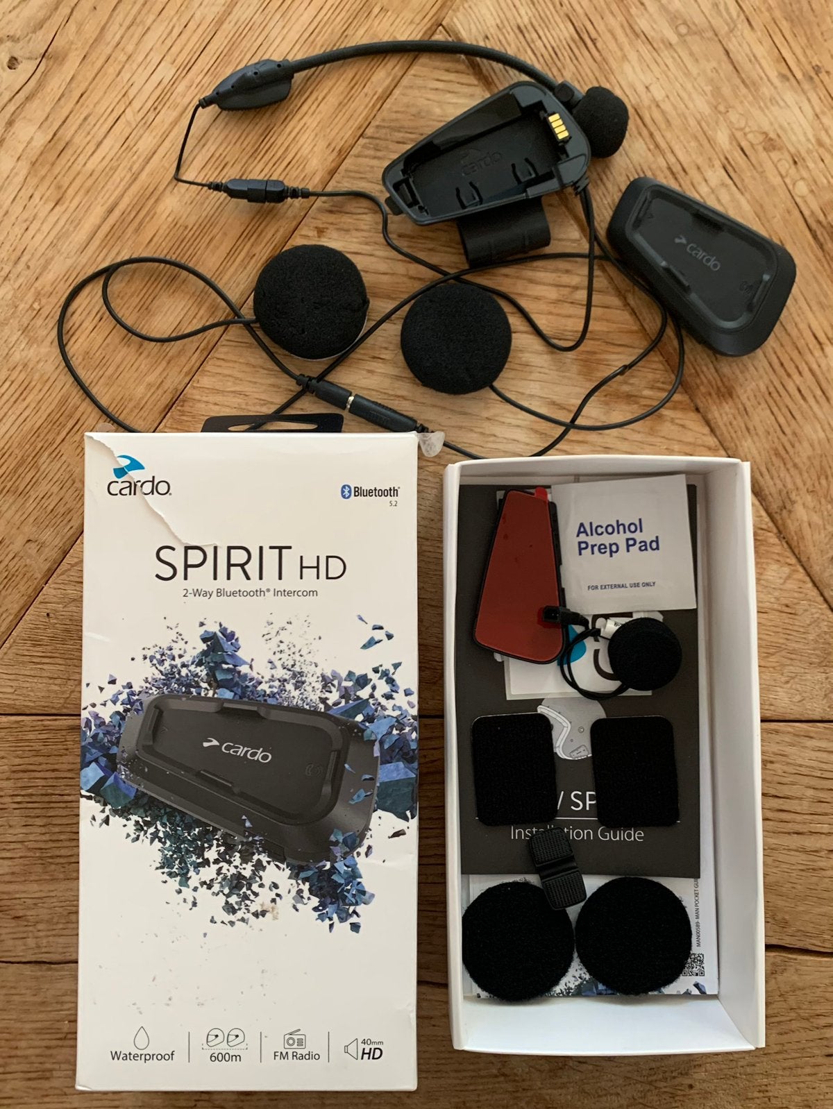 Uitverkoop Headsets motorhelmen Cardo Spirit HD & Freecom 2+, Verzenden, Gebruikt