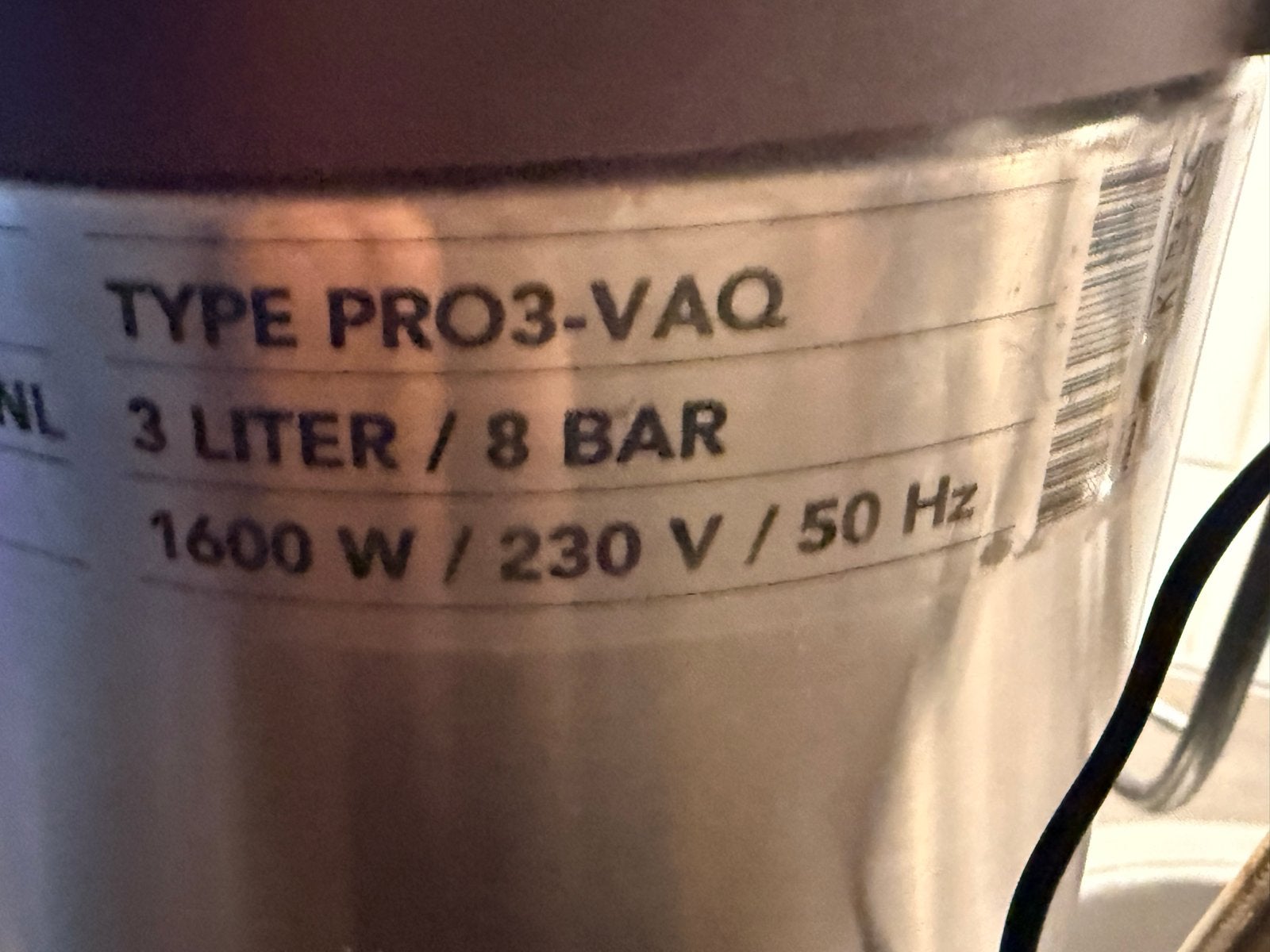 Quooker PRO3-VAQ Boiler met Verchroomde Kraan, Witgoed en Apparatuur, Keukenmixers, 3 tot 4 liter, Ophalen of Verzenden, Gebruikt