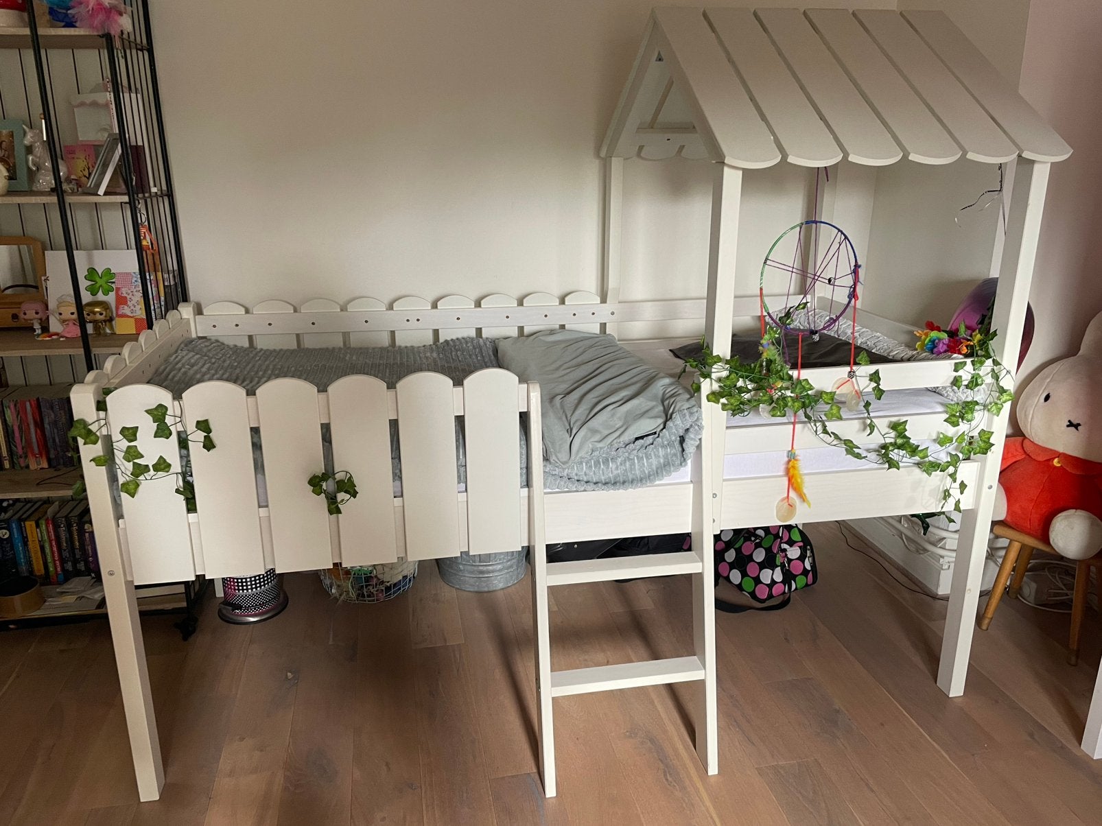 Halfhoogslaper met huisje, Ophalen, Gebruikt, Halfhoogslaper
