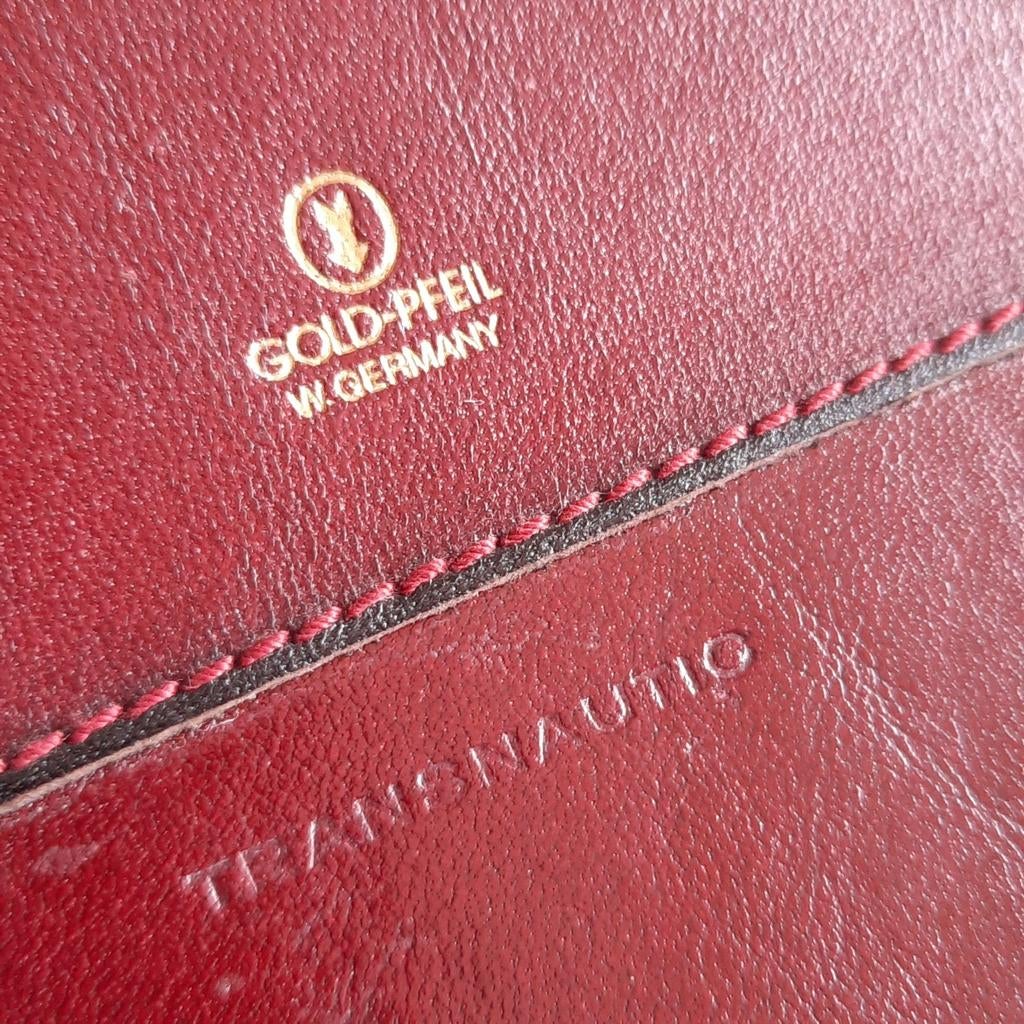 GOLDPFEIL Zakflacon Leer Transnautic Veldfles, Verzenden, Zo goed als nieuw