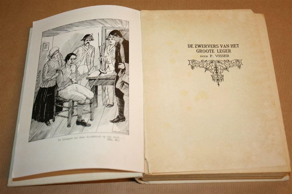 De zwervers van het Groote Leger. Visser. Uitg Kluitman 1930, Boeken, Ophalen of Verzenden, Gelezen