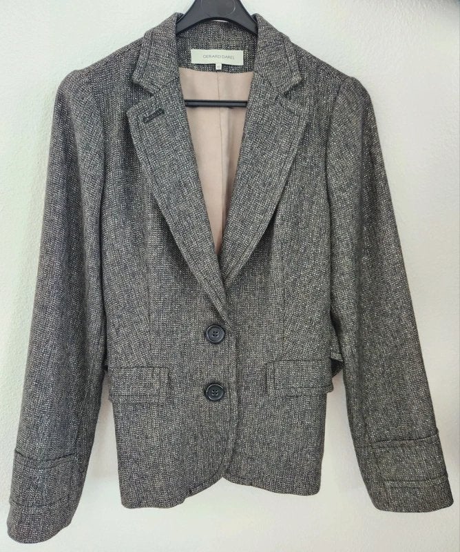 Blazer, kleur licht taupe/grijs, merk Gerard Darel, Maat 38/40 (M), Gerard Darel, Ophalen of Verzenden, Zo goed als nieuw