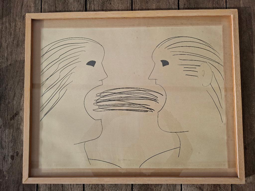 Kunstwerk Fransje Appelman – “Kommunikatie” (1987), Ophalen of Verzenden