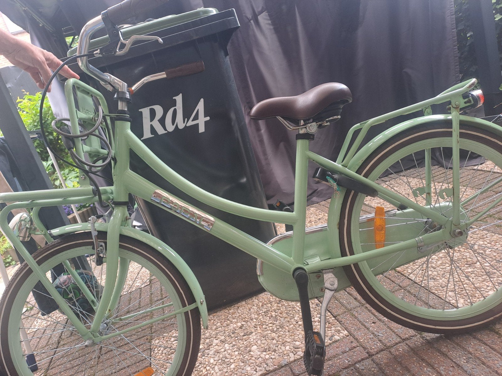 Popal fiets - Groen - Met voordrager, Ophalen, Gebruikt, Overige merken