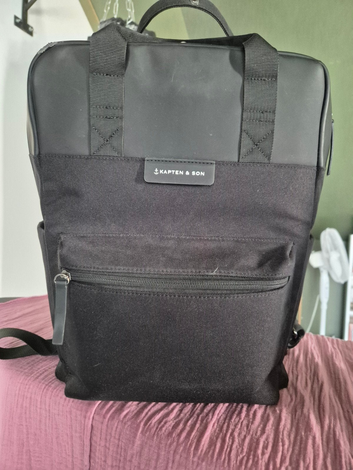 Kapten & Son rugzak zwart - stijlvol en praktisch, Ophalen, Gebruikt, 25 tot 40 cm, Overige merken