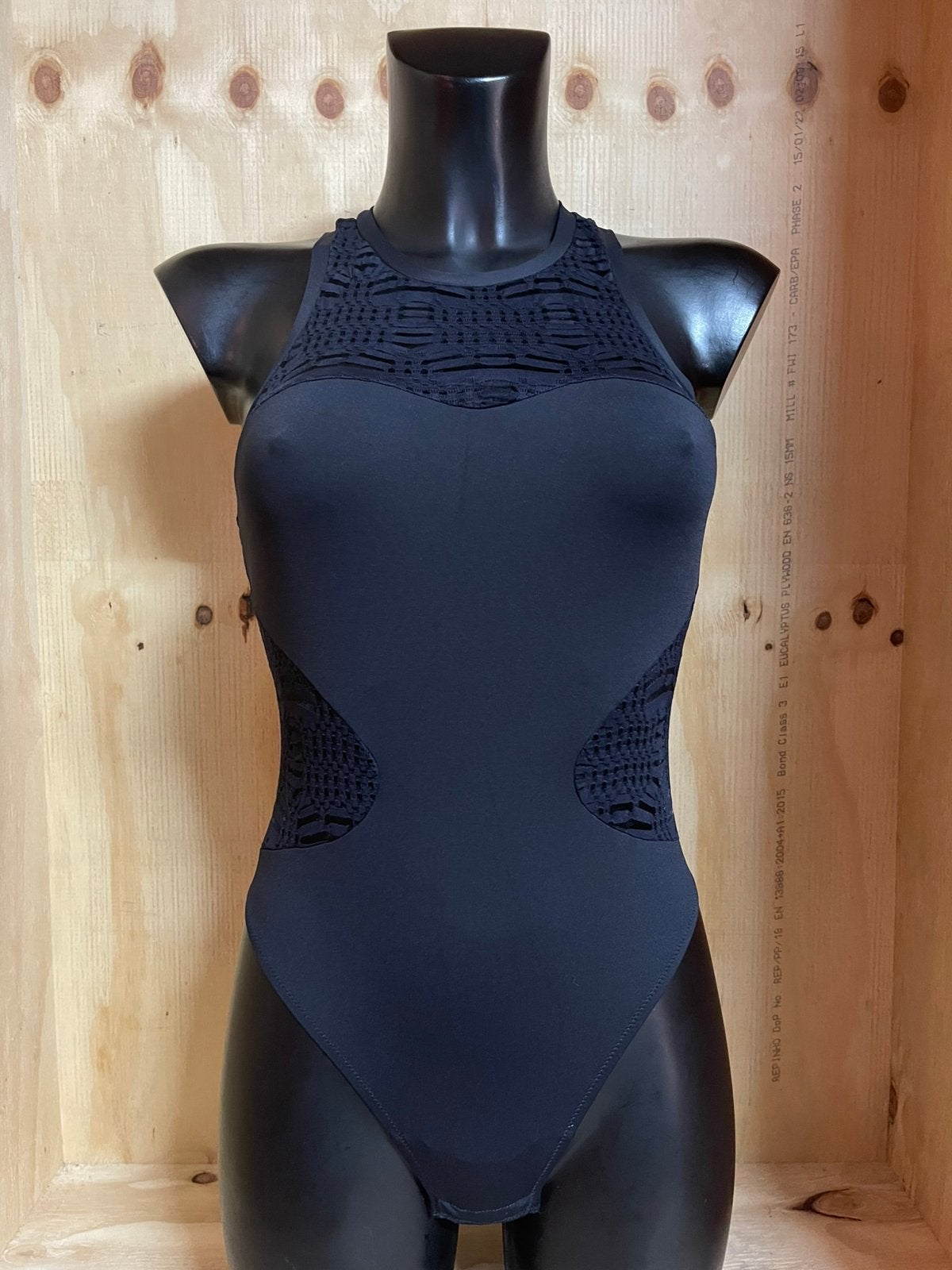 Cossabella body Maat S en L Model bisou move high leg teddy, Verzenden, Zwart, Body of Korset