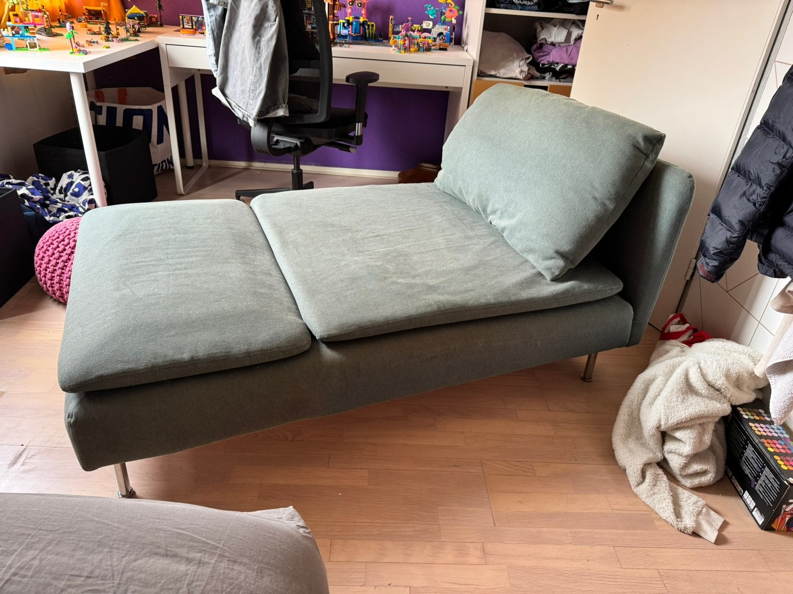 Nette Söderhamn chaise longue in de kleur groen., Ophalen of Verzenden, Zo goed als nieuw