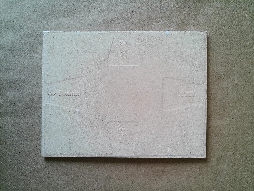 Curiosa vintage Sphinx tegel Diploma voor de Slaapkop 15x20, Ophalen of Verzenden