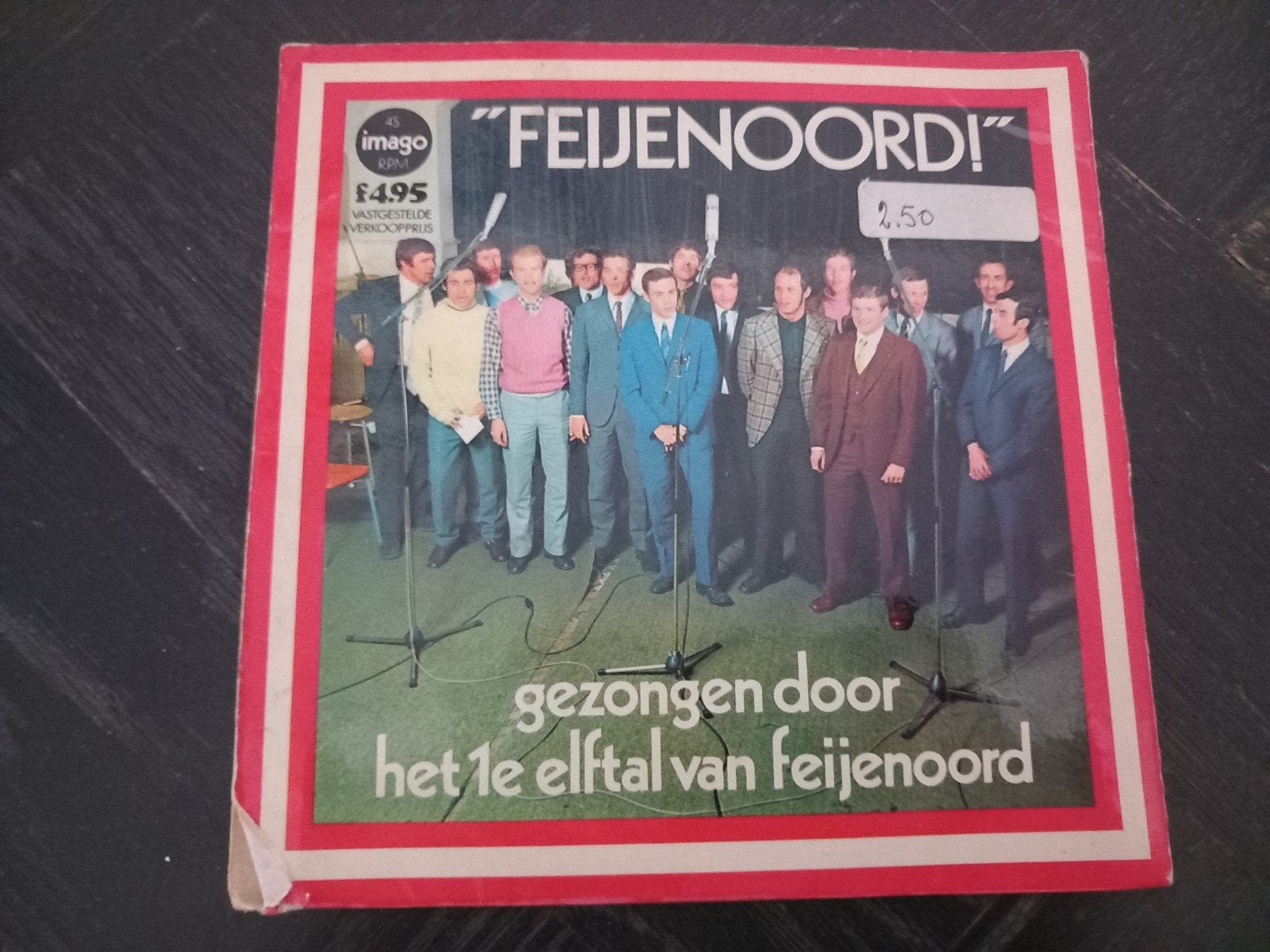 Feijenoord! Gezongen door het 1e elftal van Feijenoord, Ophalen of Verzenden, Gebruikt, 7 inch, EP