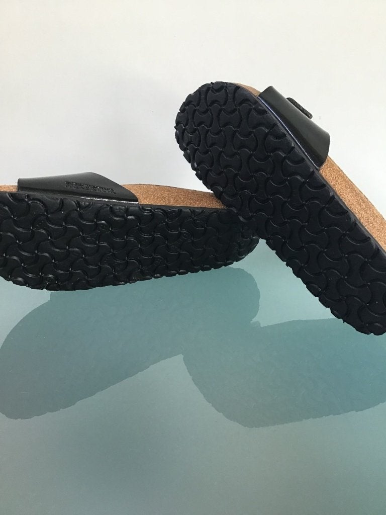 Birkenstock zwart 40 | Madrid slippers | Gratis verzenden, Slippers, Verzenden, Zwart, Zo goed als nieuw