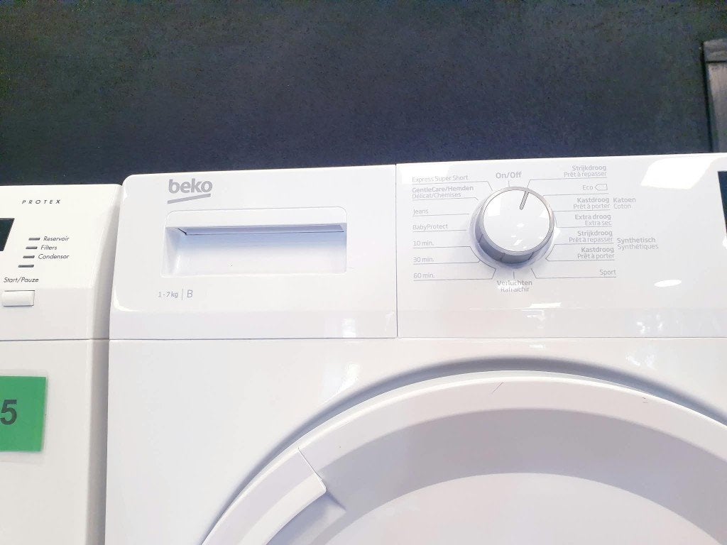 beko condens droger 7kg inc 1 jaar garantie, 6 tot 8 kg, Anti-kreukfase, Ophalen of Verzenden, Zo goed als nieuw