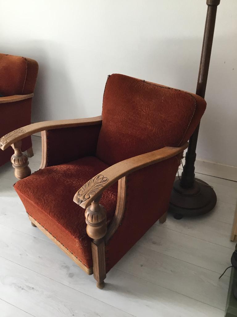 Fauteuil/stoel, Ophalen, Gebruikt, 75 tot 100 cm, Stof