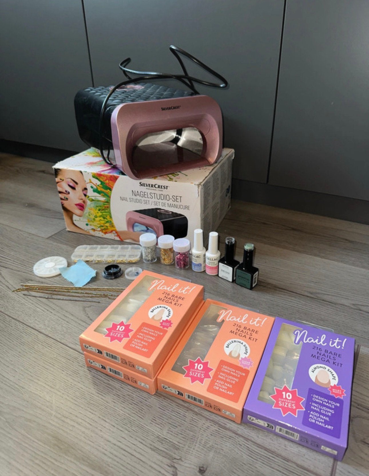 Silvercrest UV lamp + 850 bare nails+ nail polish+ etccc, Sieraden, Tassen en Uiterlijk, Ophalen, Zo goed als nieuw, Handen en Nagels