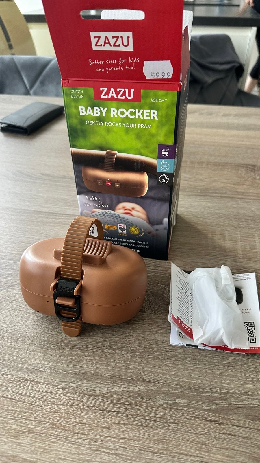 ZAZU Baby Rocker - Robby the Rocker, Ophalen of Verzenden, Zo goed als nieuw