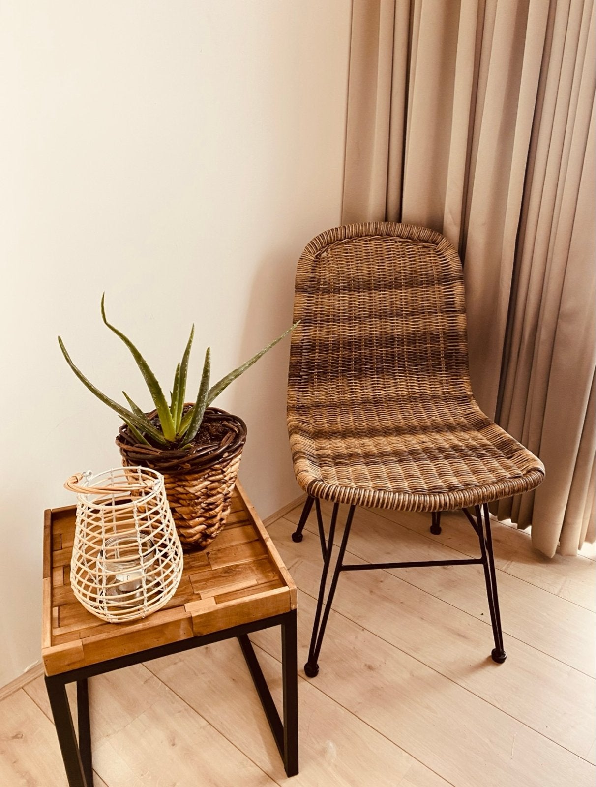 Rotan stoel van Leen Bakker, Huis en Inrichting, Stoelen, Bruin, Riet of Rotan, Ophalen of Verzenden, Zo goed als nieuw