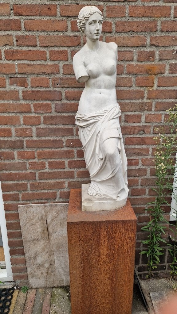 romeins/griekse beelden Milo/Venus  H80xB25, Tuin en Terras, Tuinbeelden, Ophalen, Gebruikt, Steen, Overige typen