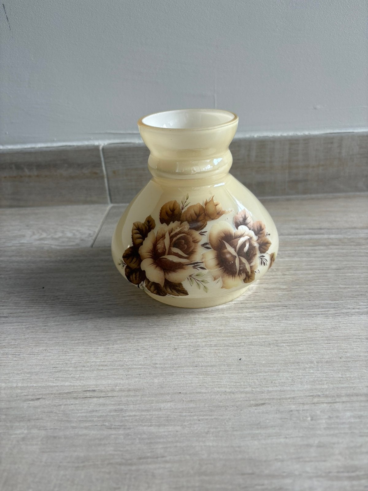 Vintage lampenkapje met bloemenprint, Ophalen of Verzenden