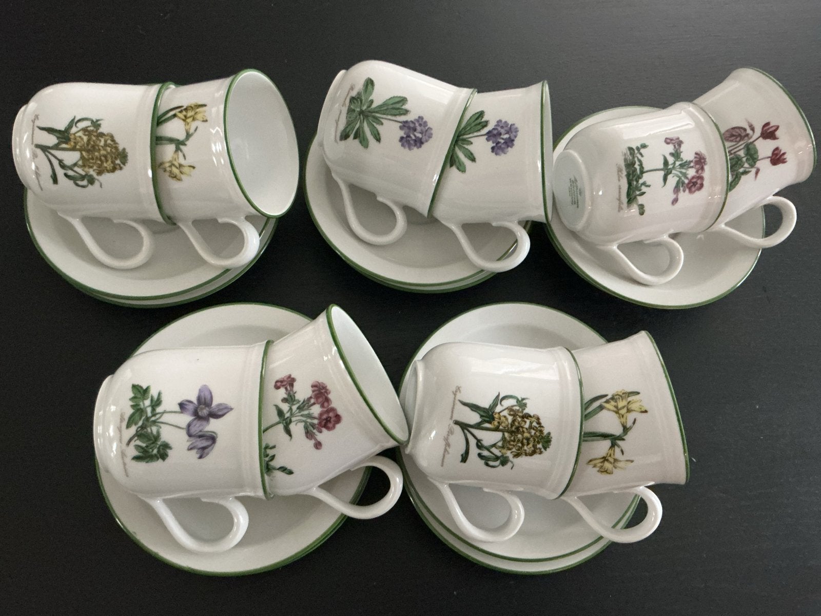 10 x Koffiekop en schotel - Seltmann Weiden - Bloemen, Overige merken, Vintage, Ophalen of Verzenden, Zo goed als nieuw