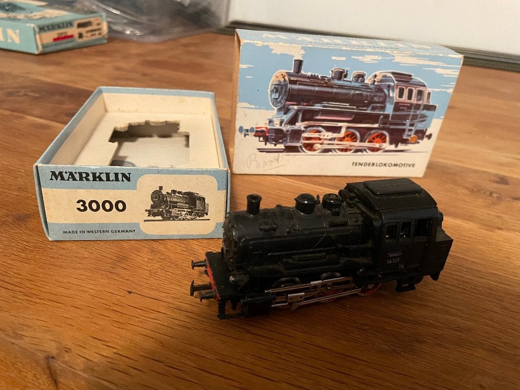Marklin 3000 H0 Stoomlocomotief BR 89 van de DB, Hobby en Vrije tijd, Ophalen, Wisselstroom, Locomotief, Zo goed als nieuw