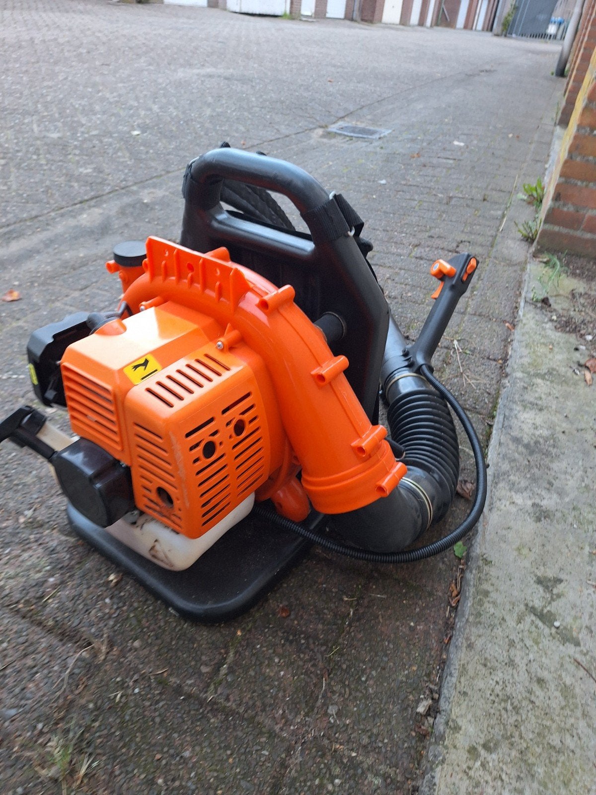 benzine- rug bladblazer 2 takt, Tuin en Terras, Ophalen, Gebruikt, Benzine