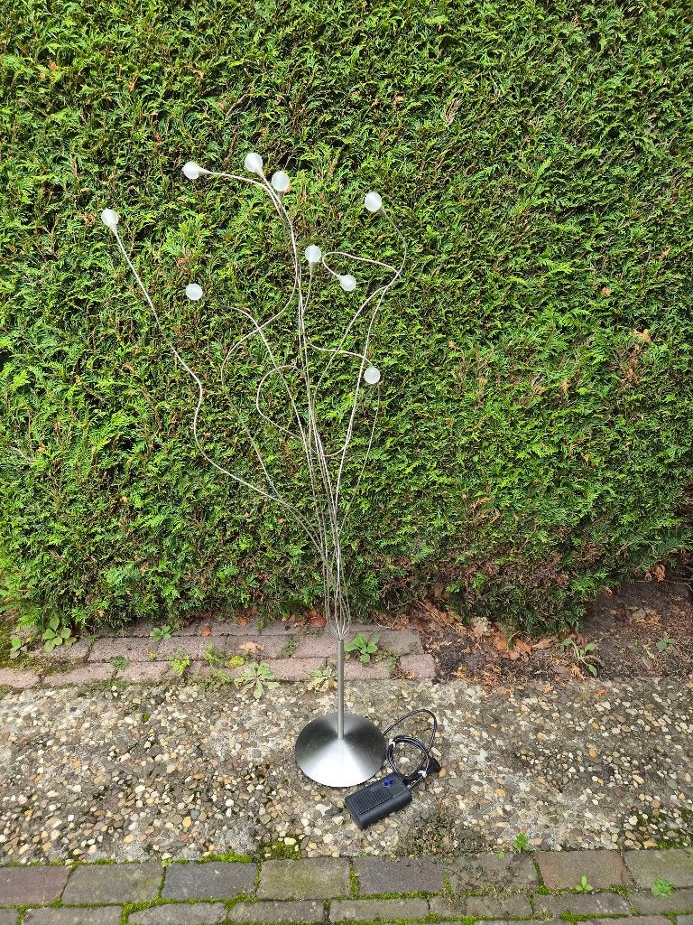 Originele Harco Loor Design Vloerlamp – RVS / Dutch Design, Huis en Inrichting, Ophalen, Zo goed als nieuw, Glas, Modern