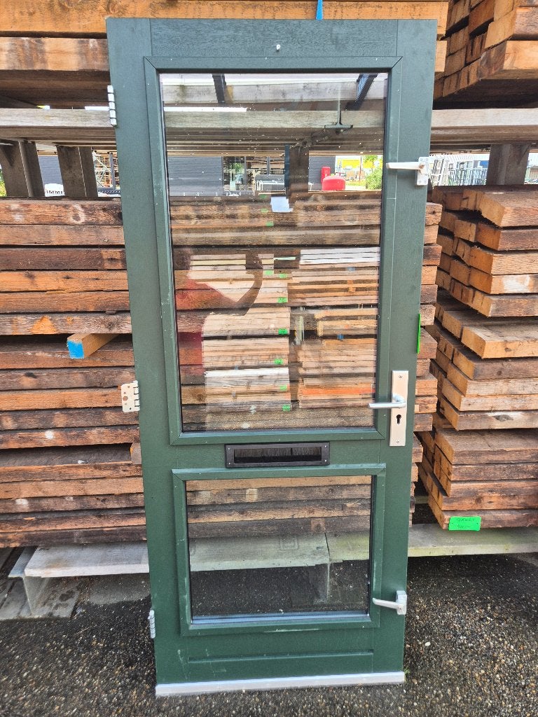 Voordeur buitendeur deur 210,5x87cm dubbel glas ( 058 ), Ophalen, Gebruikt, 80 tot 100 cm, Buitendeur