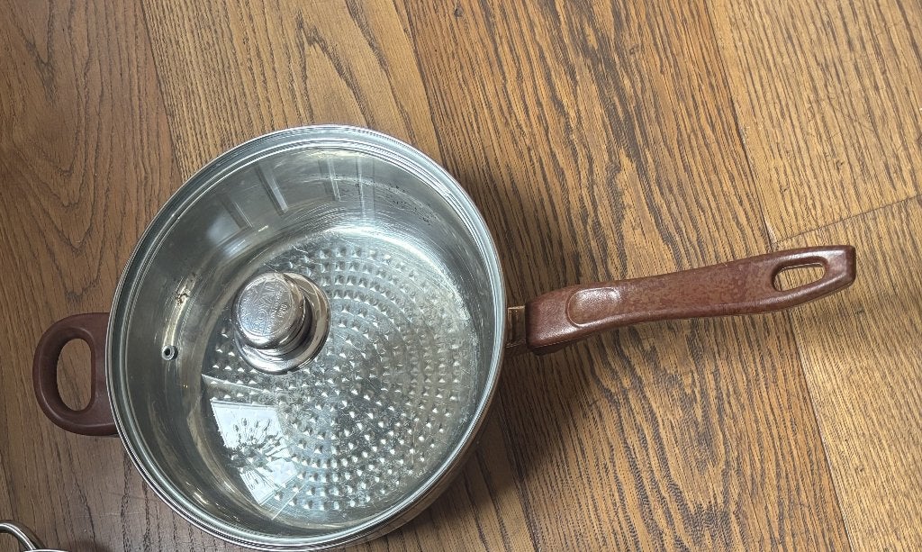 Koekenpan/ wok Royal, Met deksel, Ophalen of Verzenden, Zo goed als nieuw, Rvs