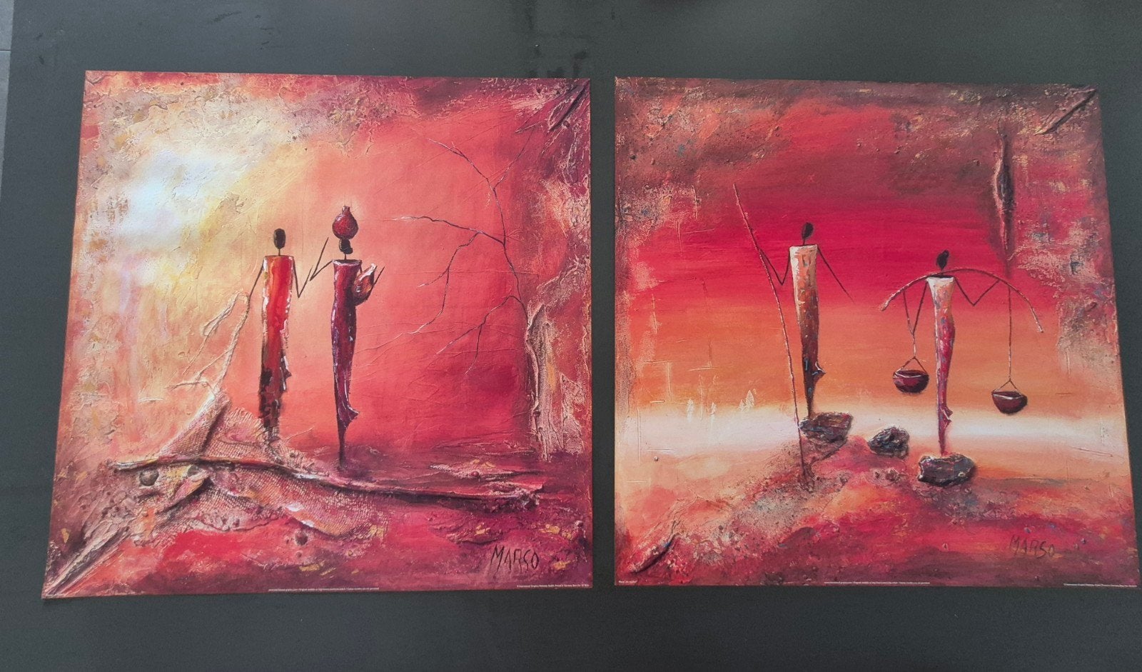 Twee kunstposters van Marco, 70x70 cm, dikke kwaliteit, Ophalen of Verzenden
