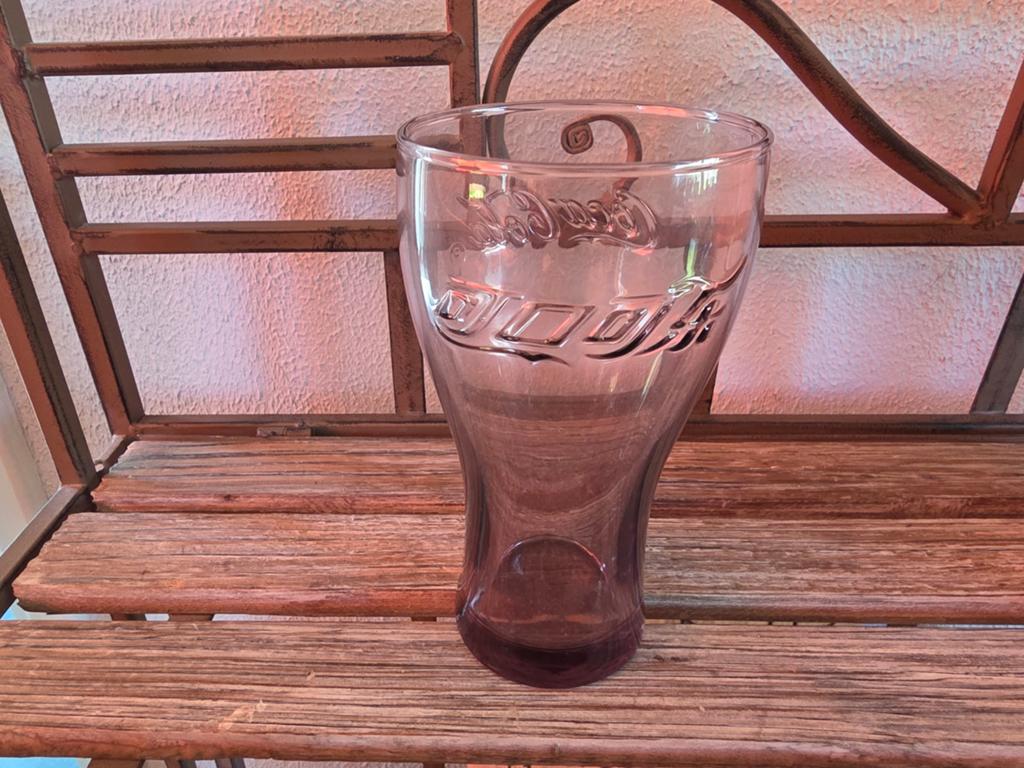 Coca Cola glas Mc Donalds 2015 België, Ophalen, Zo goed als nieuw, Frisdrankglas