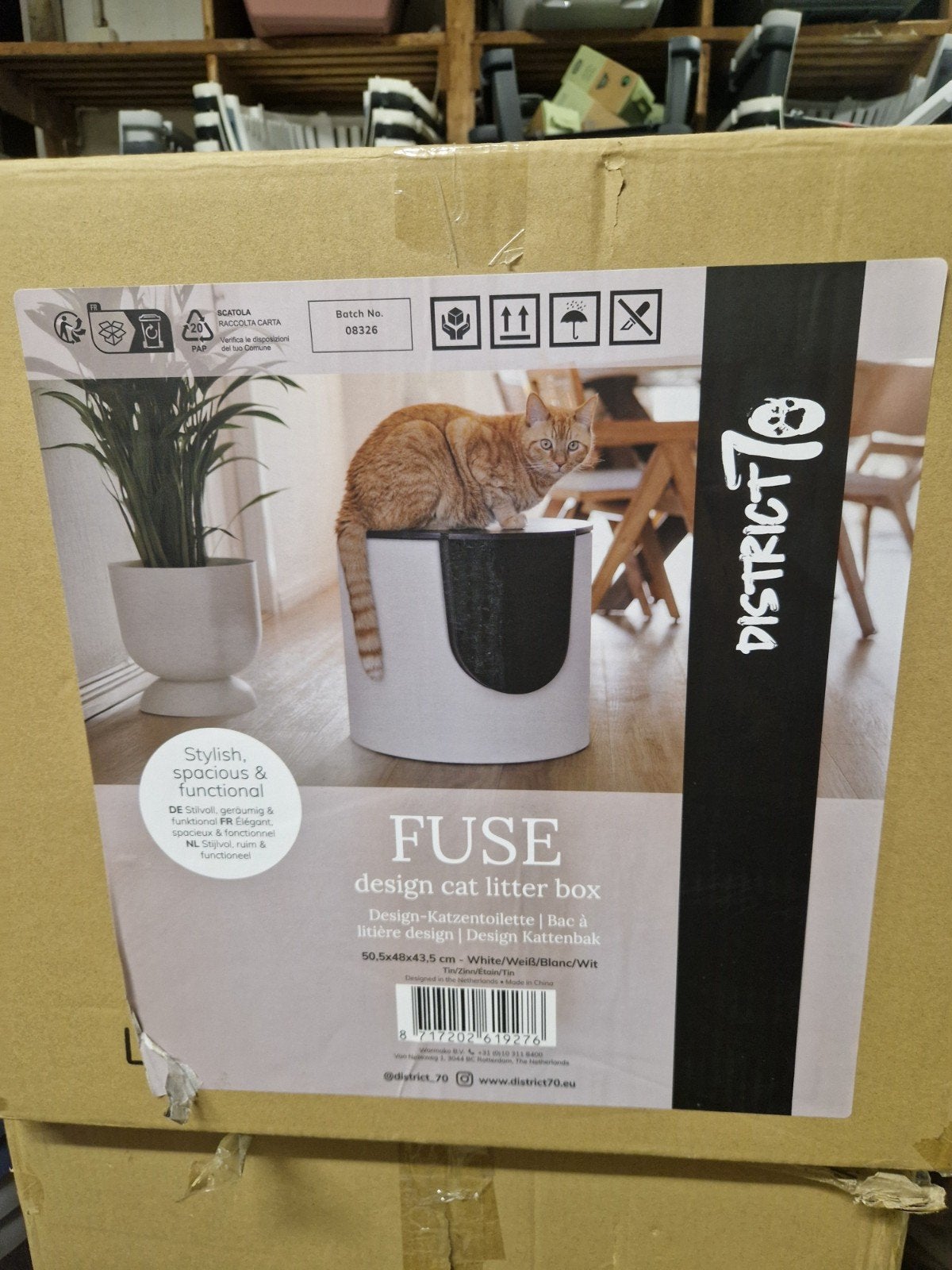 District70 fuse Design Kattenbak Wit NIEUW, Ophalen of Verzenden, Nieuw