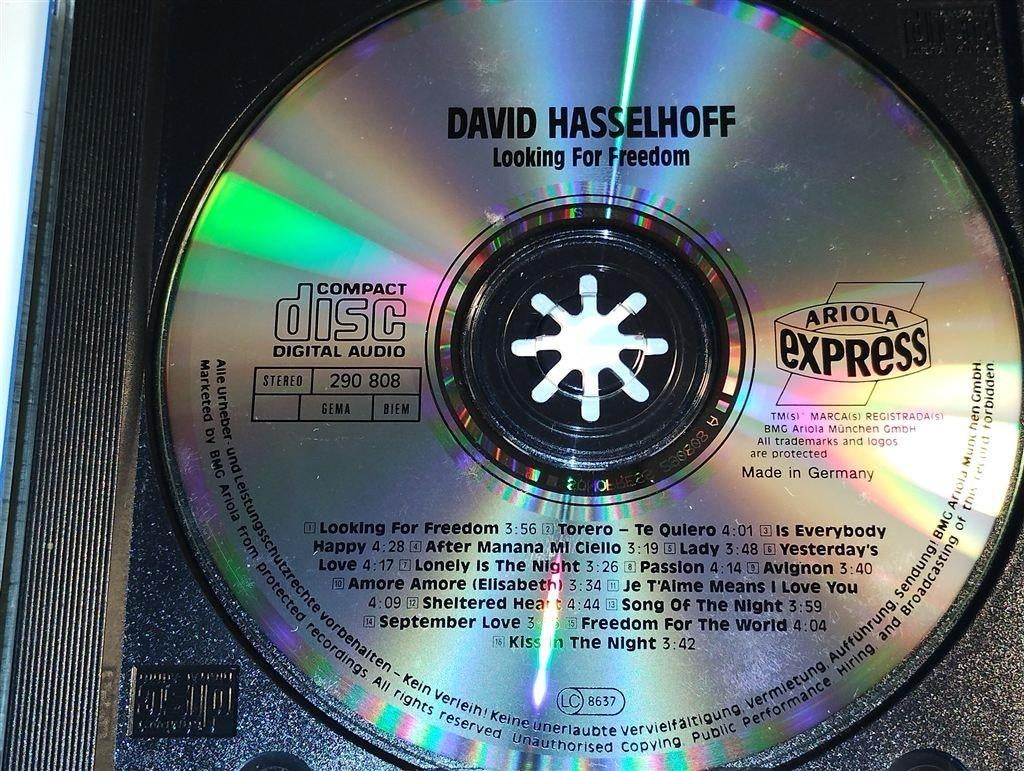 David Hasselhoff - Looking For Freedom, Ophalen of Verzenden, Zo goed als nieuw
