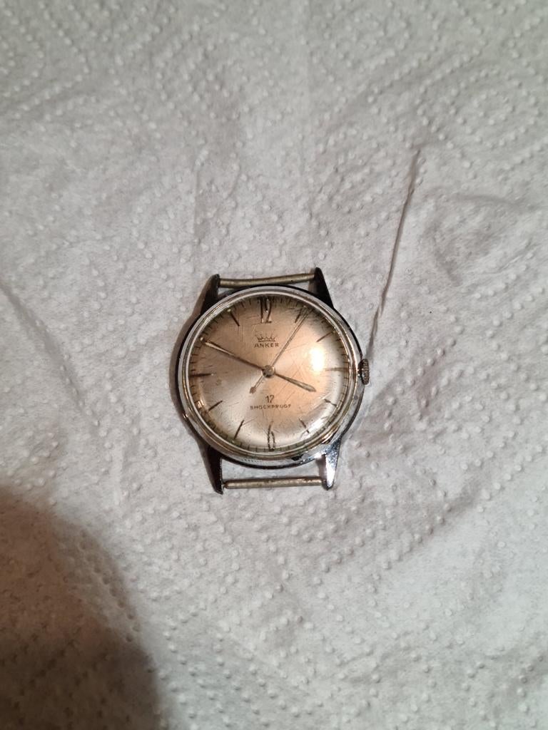 Anker Herenhorloge - Klassiek Polshorloge, Sieraden, Tassen en Uiterlijk, Horloges | Heren, Ophalen of Verzenden, Gebruikt, Overige merken
