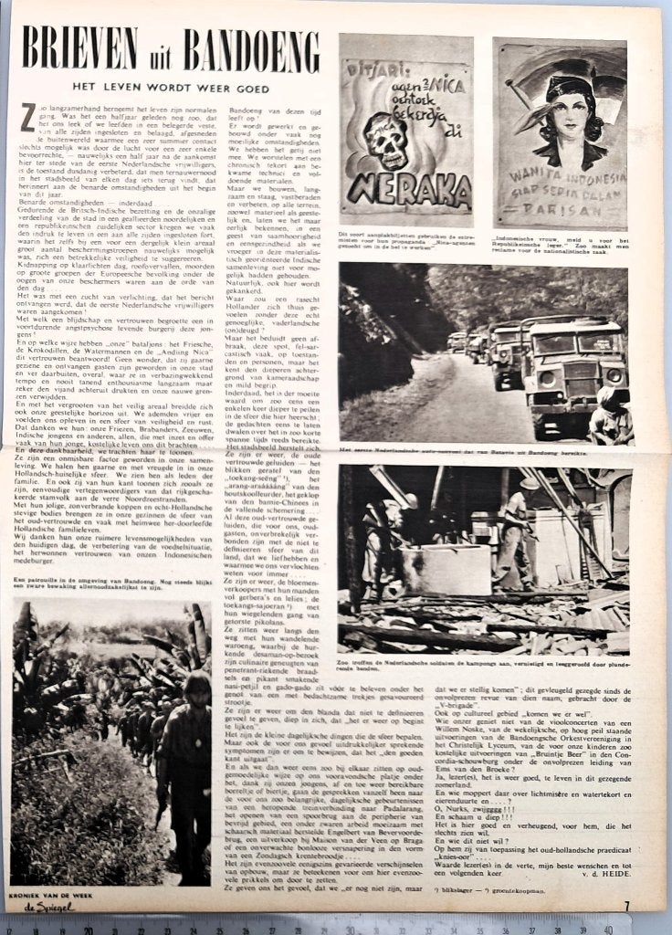 Leger Indië 1946; Art. Brieven uit Bandoeng, Verzenden, Voor 1940, Gebruikt, Overige onderwerpen