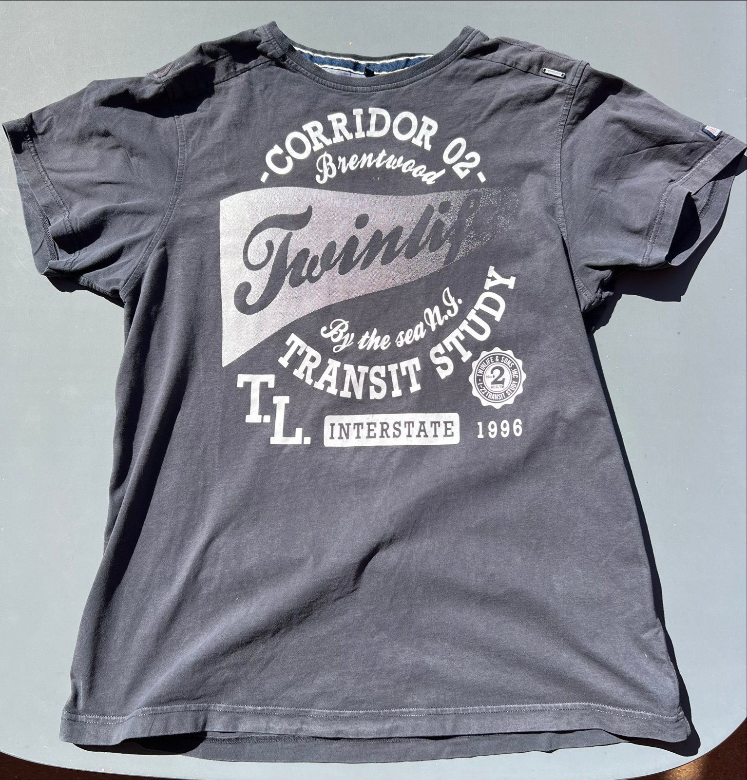 Twinlife T-shirt heren - Maat XL - ZwartGrijs, Kleding | Heren, T-shirts, Ophalen of Verzenden, Gedragen, Maat 56/58 (XL), Grijs