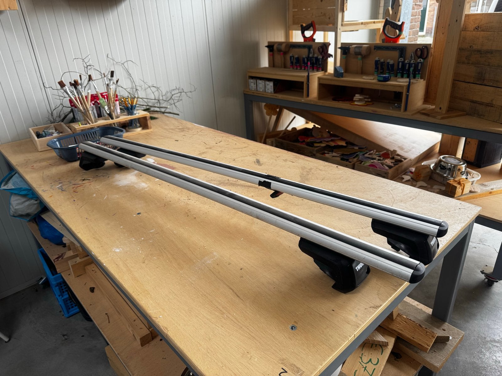Thule Smartrack XT Dakdragers 136cm voor open dakrails, Ophalen, Thule, Zo goed als nieuw, Thule