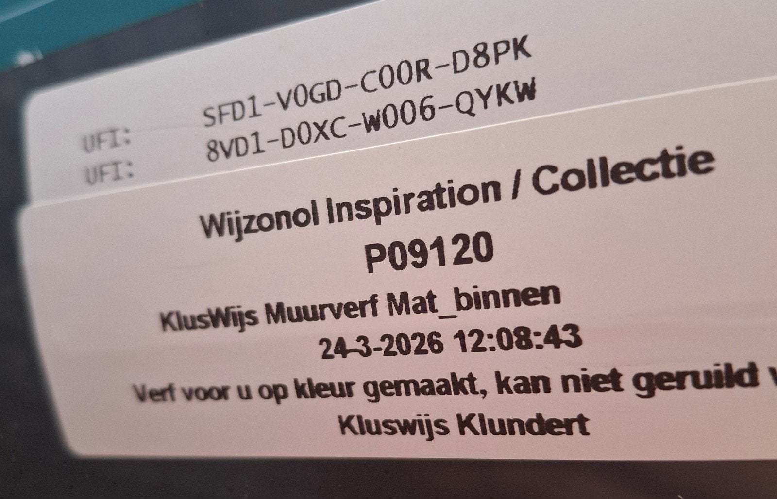 Wijzonol KlusWijs Muurverf Mat Binnen - P09120, Ophalen, Overige kleuren, 5 tot 10 liter, Nieuw