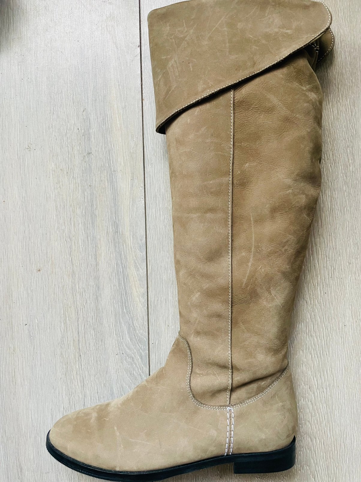 Te koop: nieuwe leren laarzen, maat 38, Kleding | Dames, Schoenen, Ophalen of Verzenden, Nieuw, Zwart, Hoge laarzen