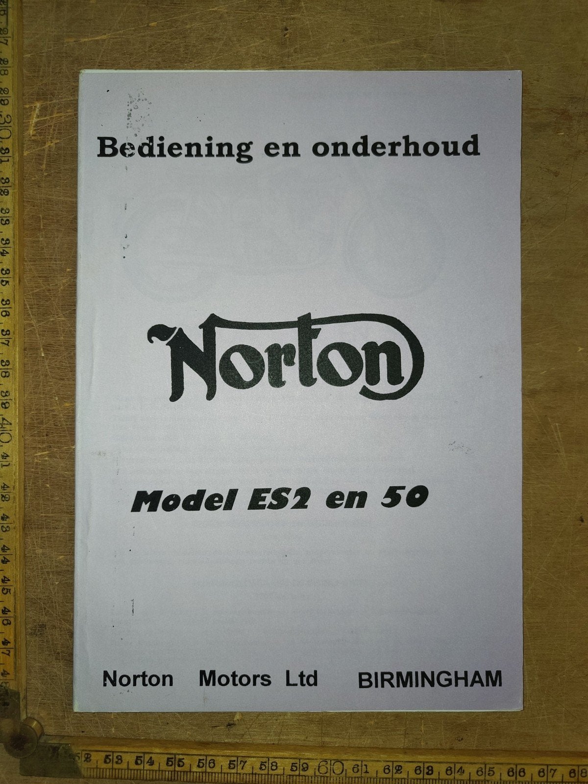 kopie Handleiding Norton ES2 en 50, Motoren, Ophalen of Verzenden, Overige merken