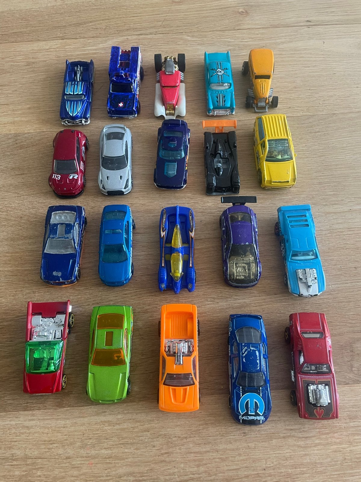 80 HotWheels auto's - 4 zakjes van 20 stuks, Ophalen of Verzenden, Gebruikt