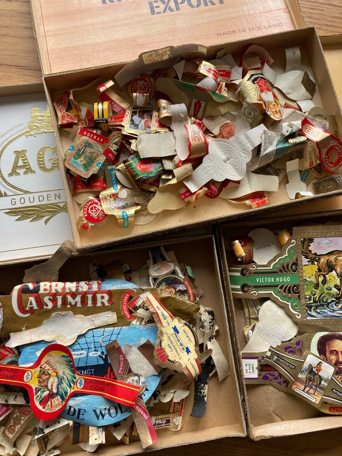 Verzameling vintage sigarenbandjes, Ophalen of Verzenden, Gebruikt